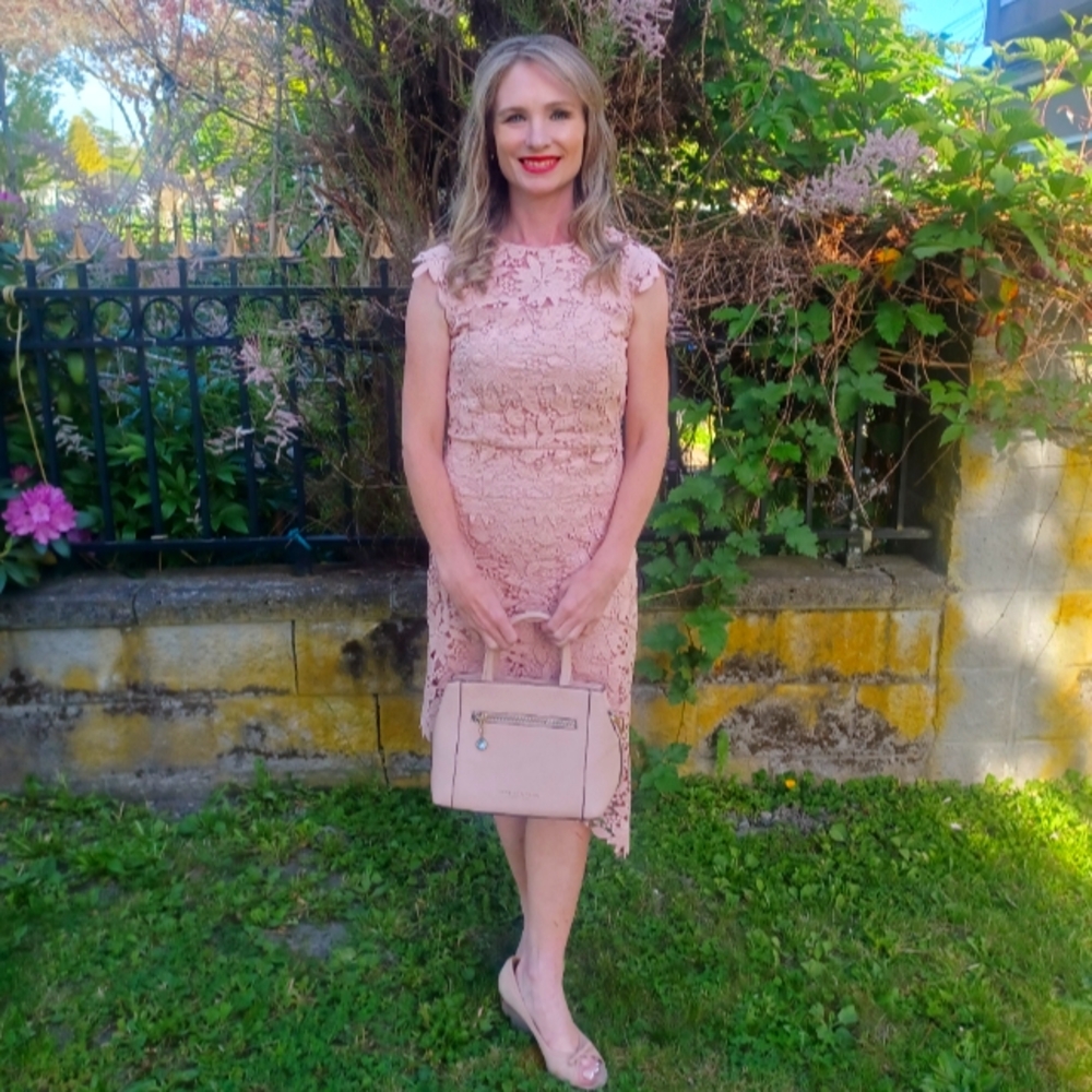 RW&CO embroidered pink dress